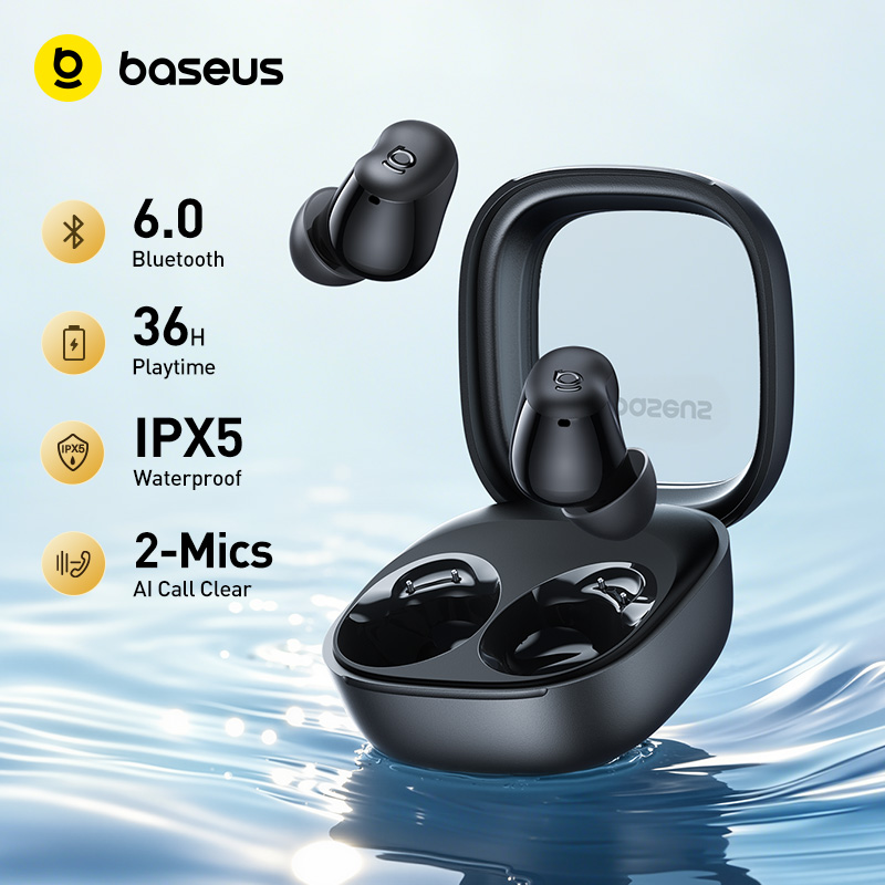 Sleep Mask Headphones Bluetooth - Baseus Bass WM02s Draadloze oordopjes Bluetooth