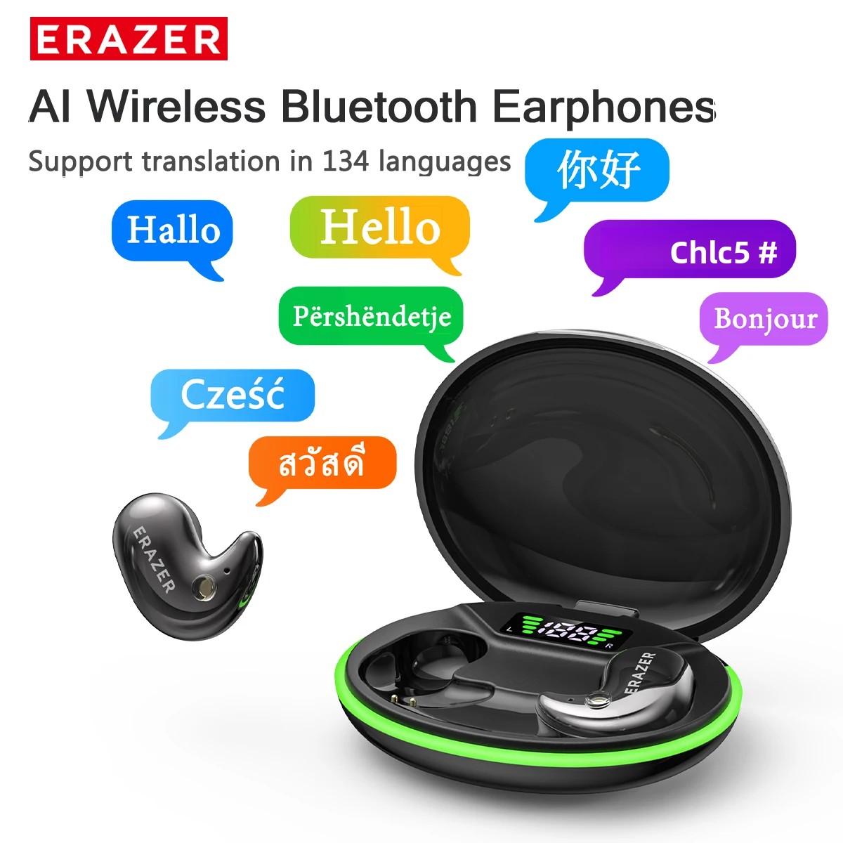 Type C Wired Earphones With Mic - EARZER XF58 In-Ear Bluetooth Hoofdtelefoon Met