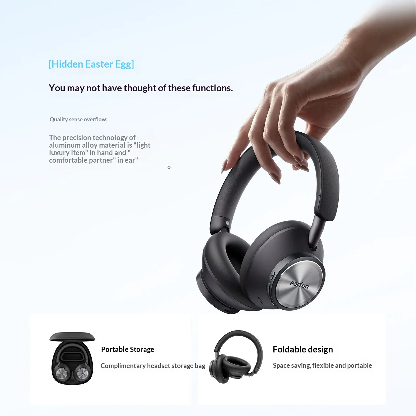Gloednieuwe EarFun Wave Pro X  - Anc Wireless Over Ear Headphones recensie en prijs